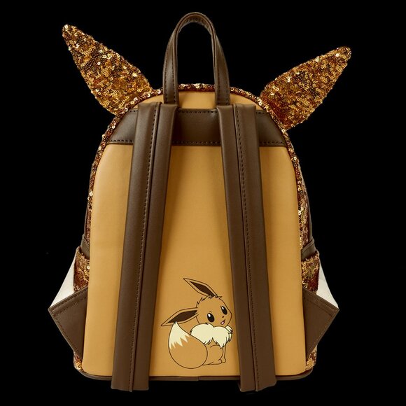Loungefly Pokémon Exclusive Eevee Sequin Cosplay Mini Backpack NWT - Picture 3 of 5